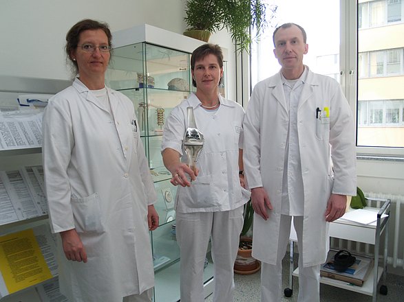 Dr. med. Christine Knauer, Dr. Andreas Wagner, Dr. med. Wiltrud Schr&ouml;der (Foto: SHK)