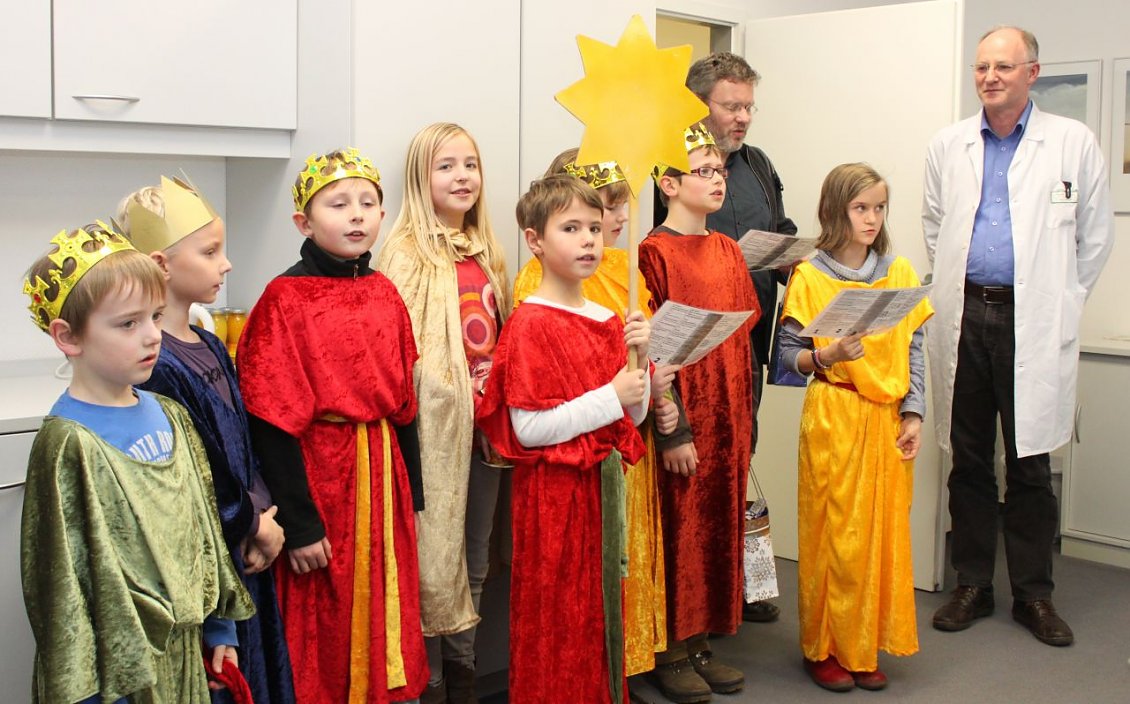 Sternsinger bei der GF (Foto: Anne Hagedorn / SHK)