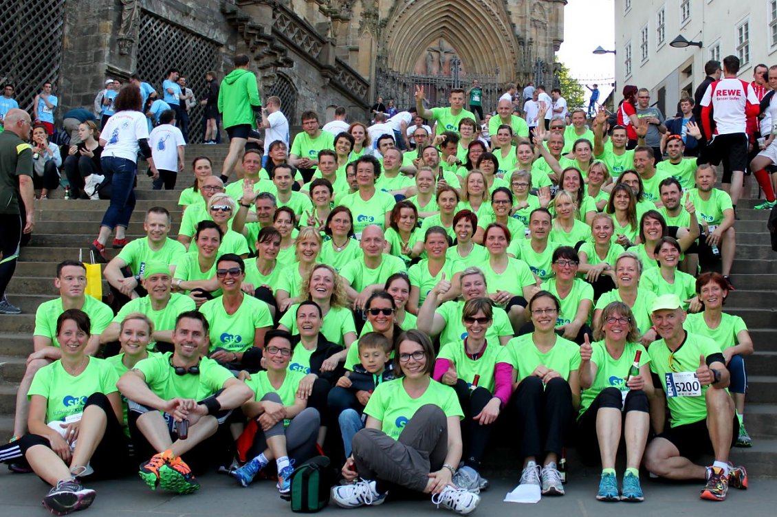 Team SHK beim Unternehmenslauf in Erfurt 2015 (Foto: SHK)