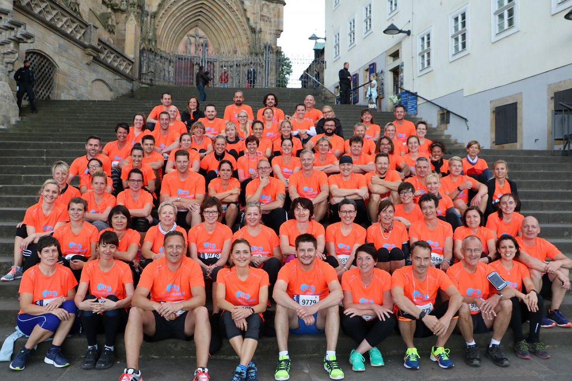 Das Team vom S&uuml;dharz Klinikum Nordhausen beim RUN in Erfurt (Foto: SHK)