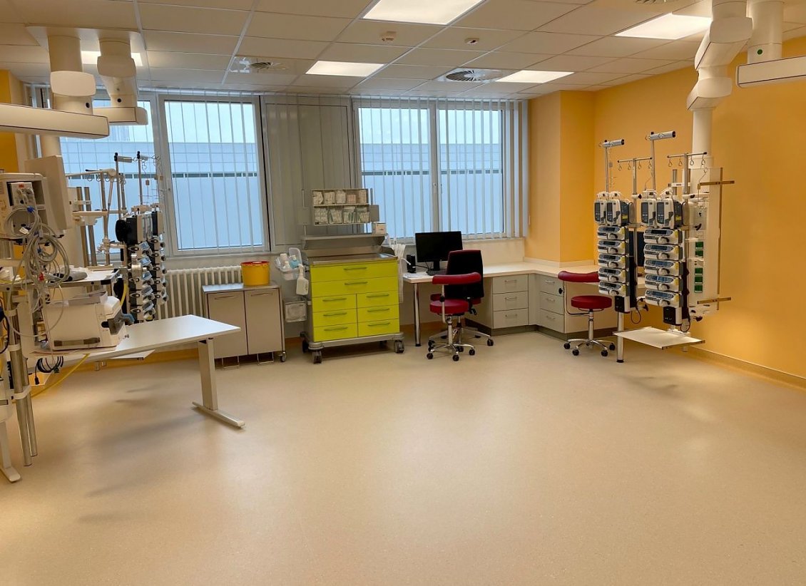 Blick in ein neues Patientenzimmer auf der Intensivstation  (Foto: SHK)