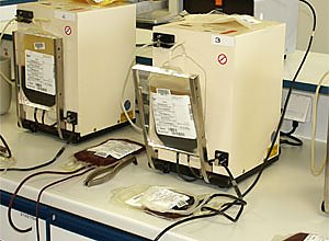 Vollblutauftrennung in Blutplasma- und Erytrozytenkonzentrat (Foto: SHK)