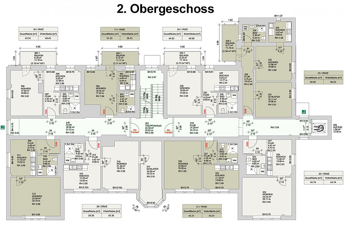 Grundriss 2. Obergeschoss - "Wohnen am Gehege" (Foto: SHK) Grundriss 2. Obergeschoss - "Wohnen am Gehege" (Foto: SHK)