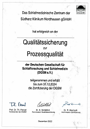 Zertifikat Qualitätssicherung zur Prozessqualität (Foto: SHK)