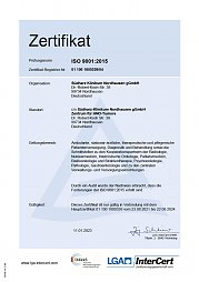 Zertifikat Zentrum für HNO-Tumore (Foto: LGA InterCert GmbH)