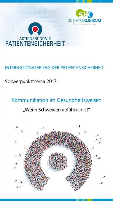 Pr&auml;sentation im Foyer des S&uuml;dharz Klinikums (Foto: SHK)