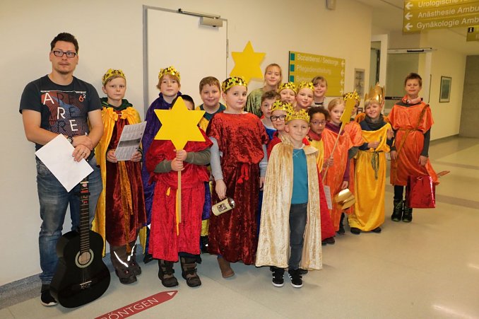 Die Sternsinger am Südharz Klinikum  (Foto: SHK)